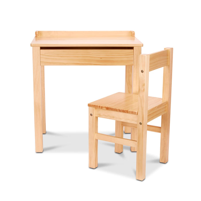 Child's Lift-Top Desk & Chair - Honey U2