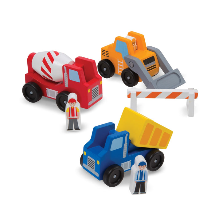 Classic Wooden Toy Construction Vehicle Set K8