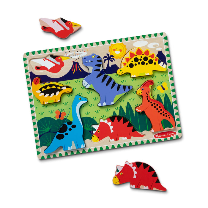 Dinosaurs Chunky Puzzle - 7 Pieces L3