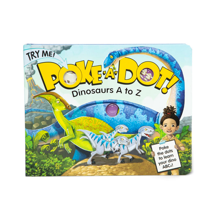Poke-a-Dot: Dinosaurs A to Z Board Book A4