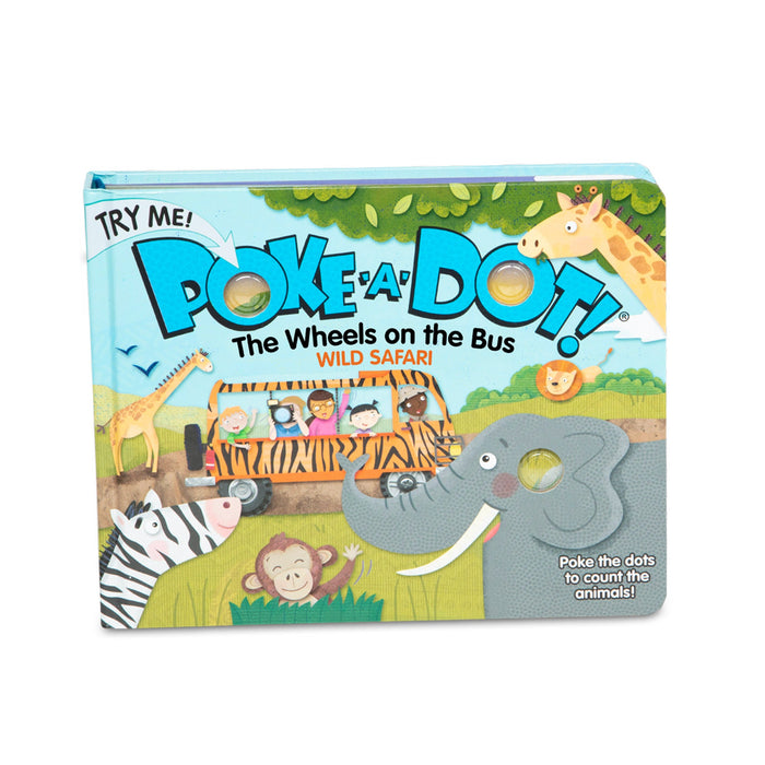 Poke-a-Dot: The Wheels on the Bus Wild Safari Board Book H7