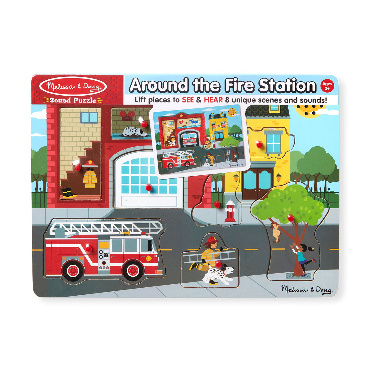 Around the Fire Station Sound Puzzle - 8 Pieces L6