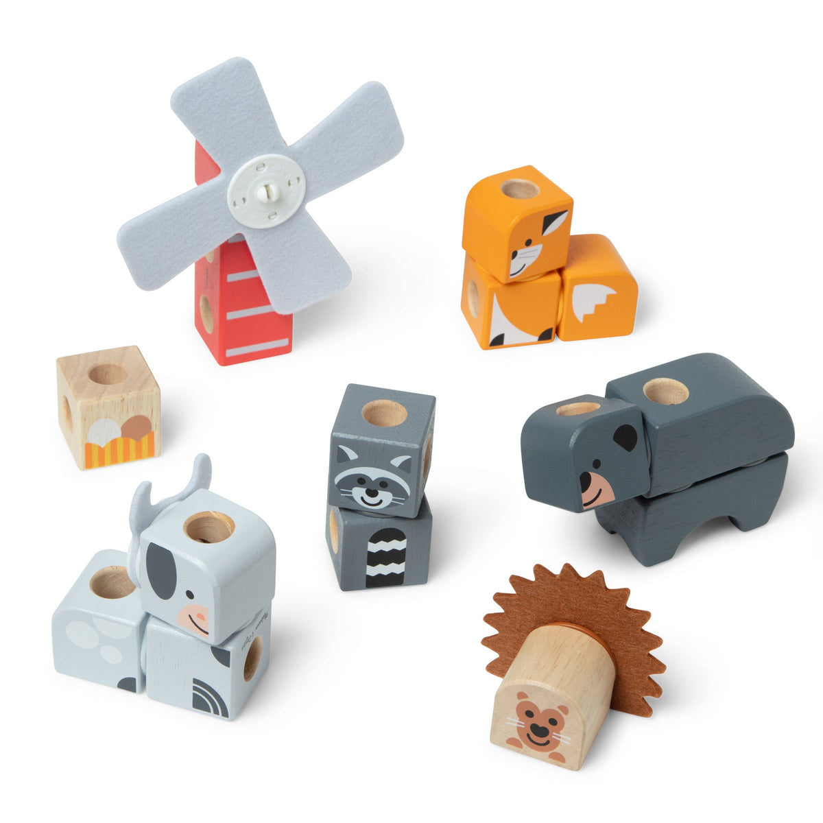 Blockables™ Play Sets Farm Friends and Woodland Friends 2-Pack Bundle O0