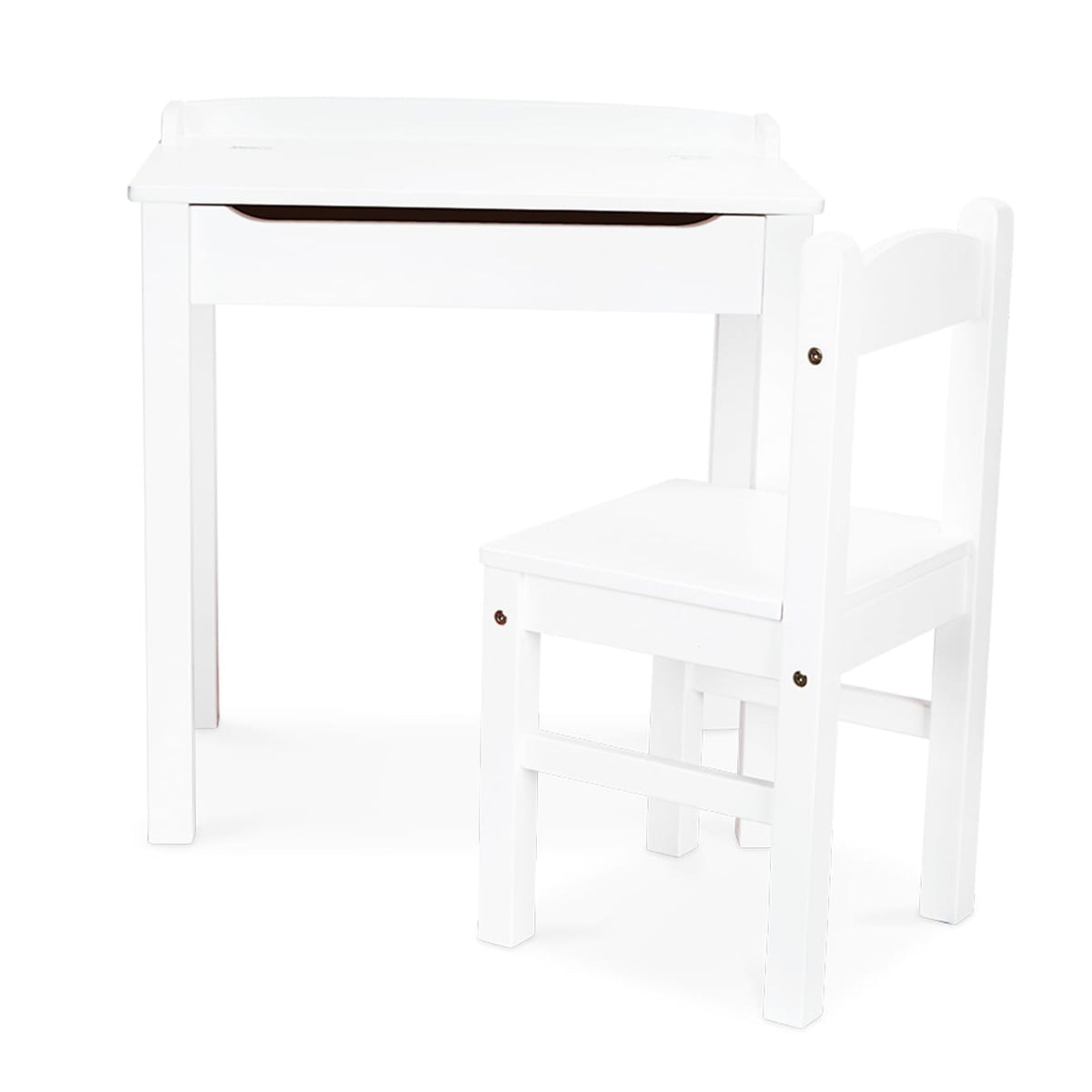 Child's Lift-Top Desk & Chair - White N5