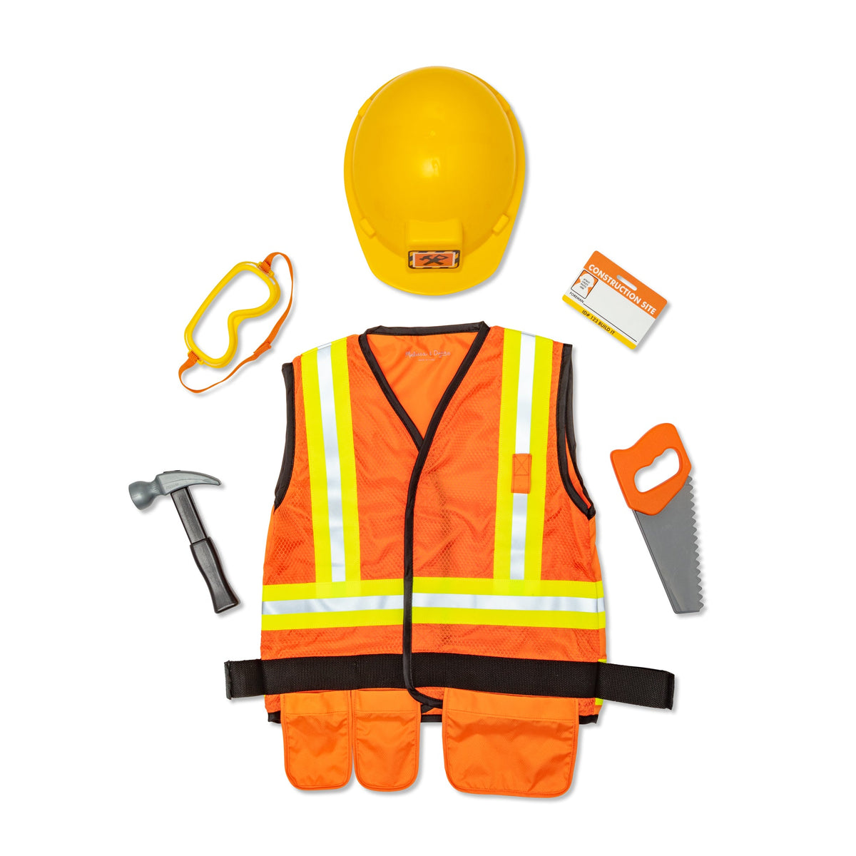 Construction Worker Costume Role Play Set I7