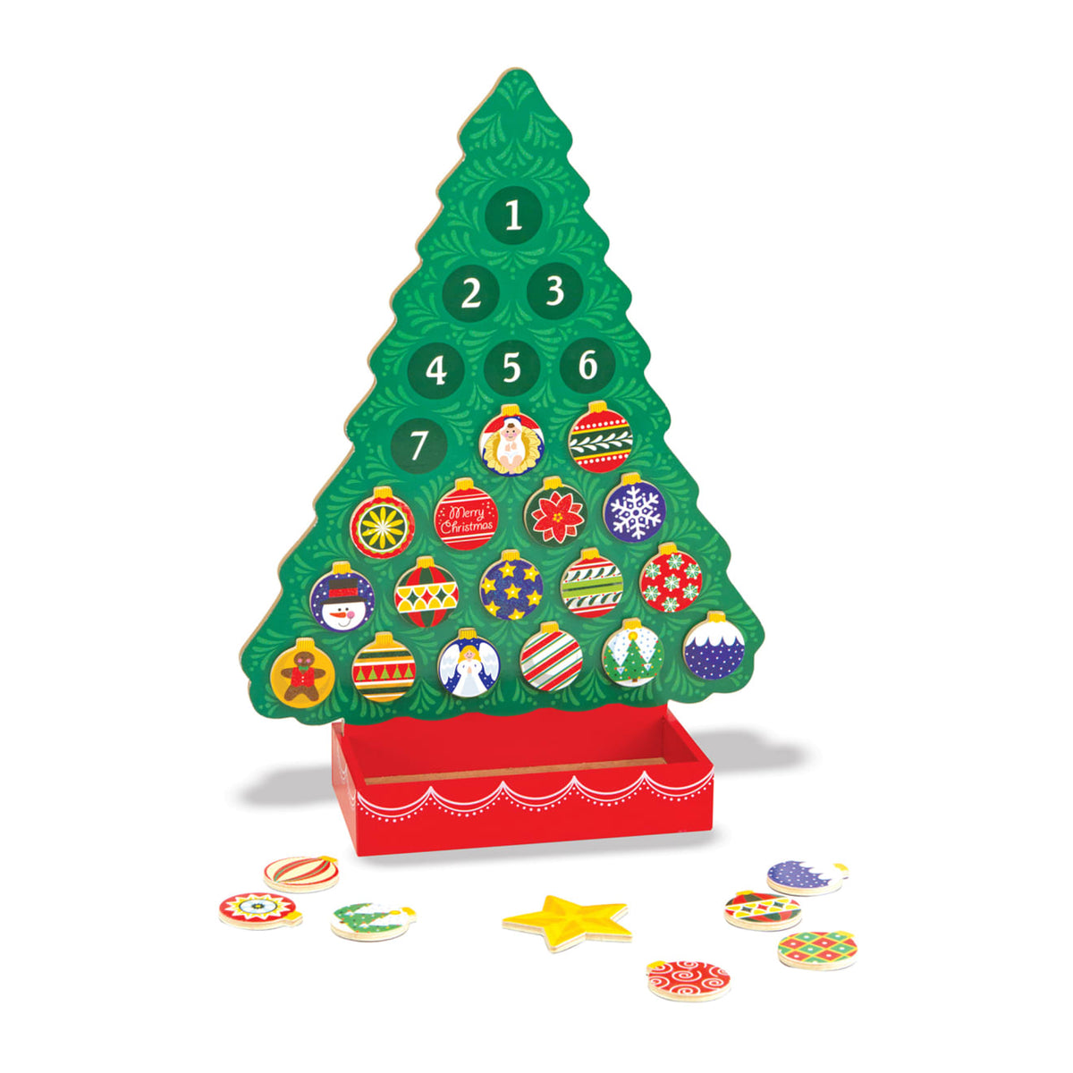 Countdown to Christmas Wooden Religious Advent Calendar M7