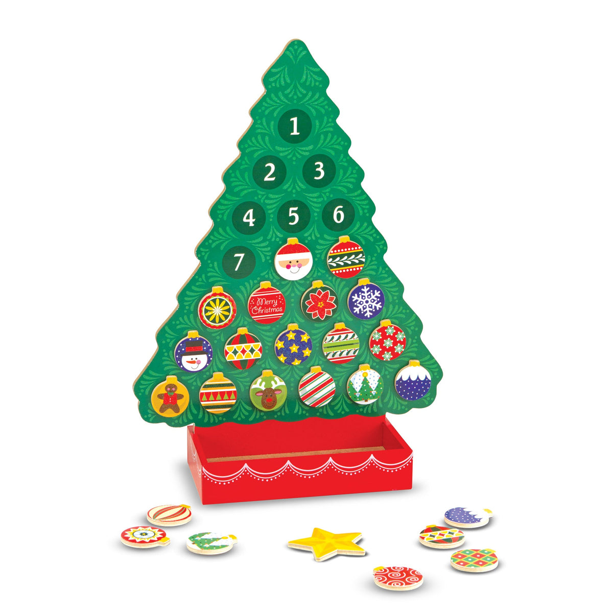 Countdown to Christmas Wooden Seasonal Calendar P9