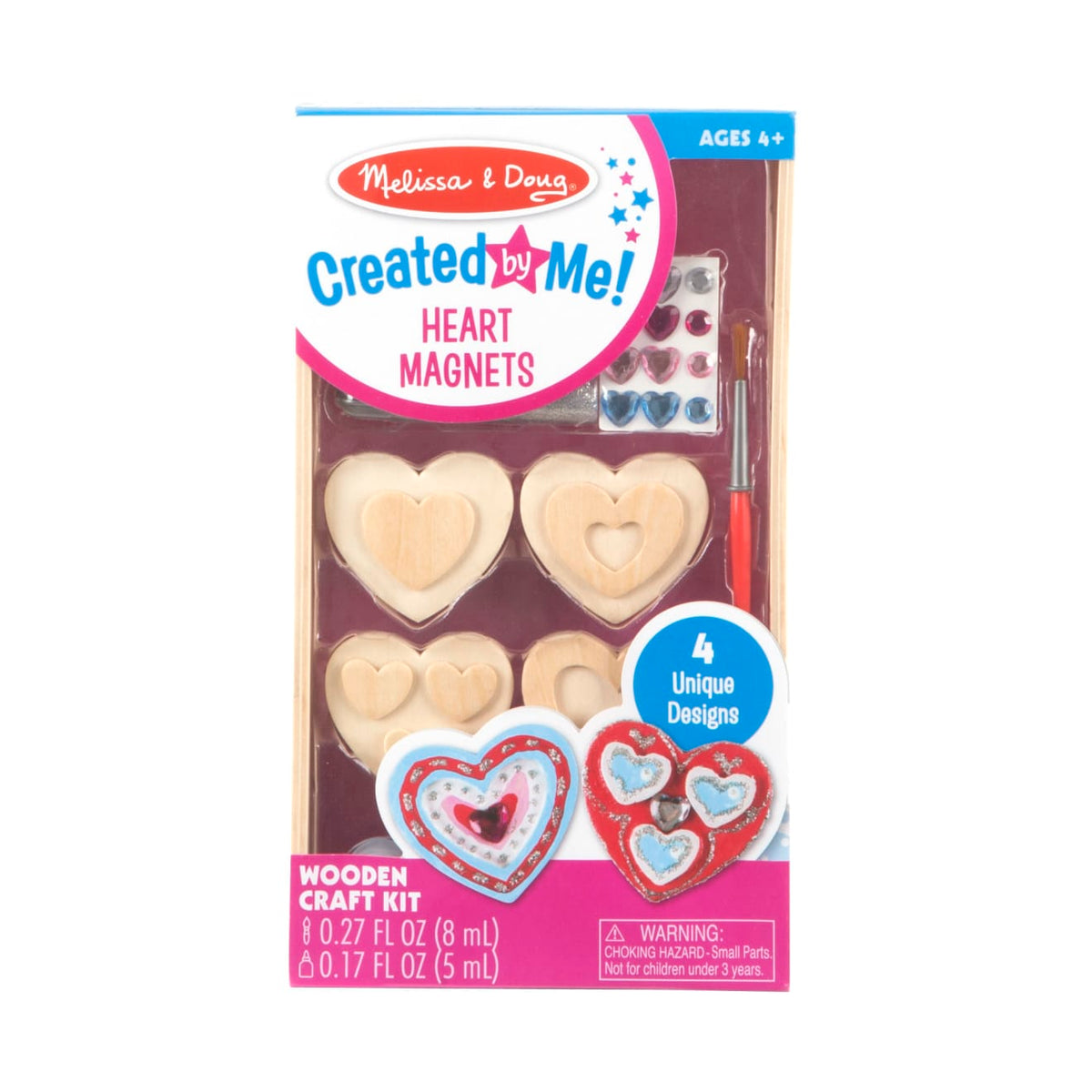 Created by Me! Heart Magnets Wooden Craft Kit M6