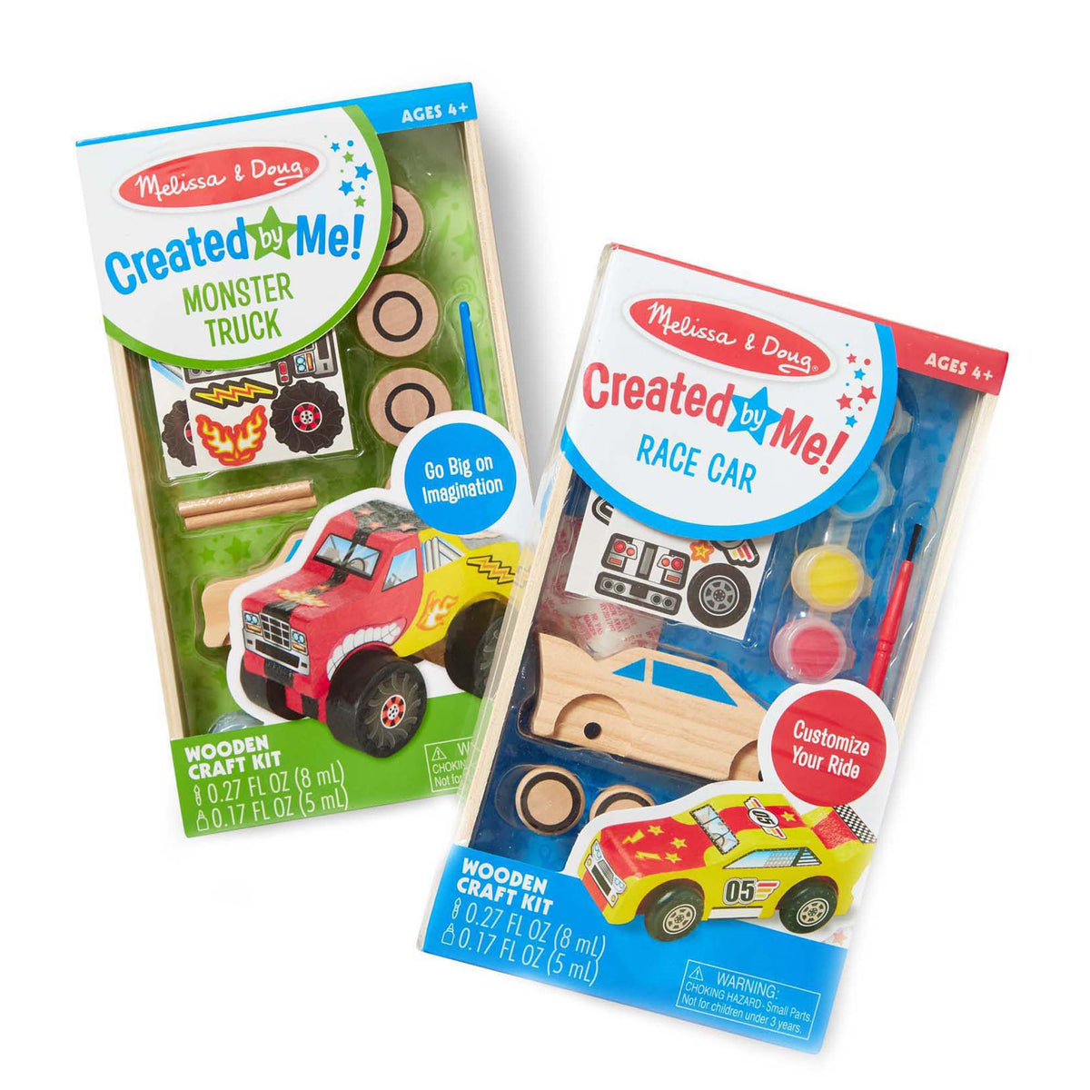Created By Me!™ Vehicles Craft Kit 2-Pack: Race Car & Monster Truck O1