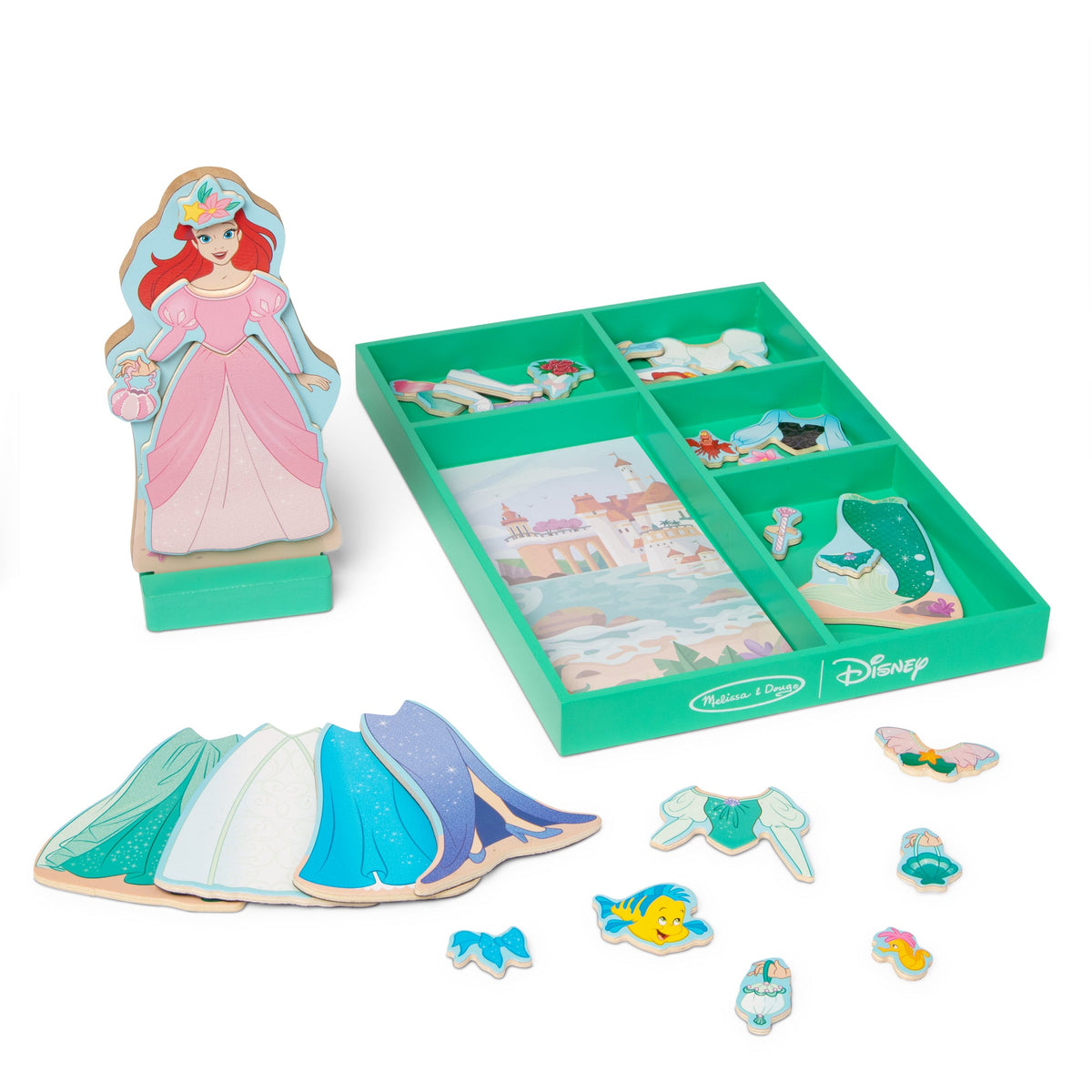 Disney Ariel Wooden Magnetic Dress-Up N3