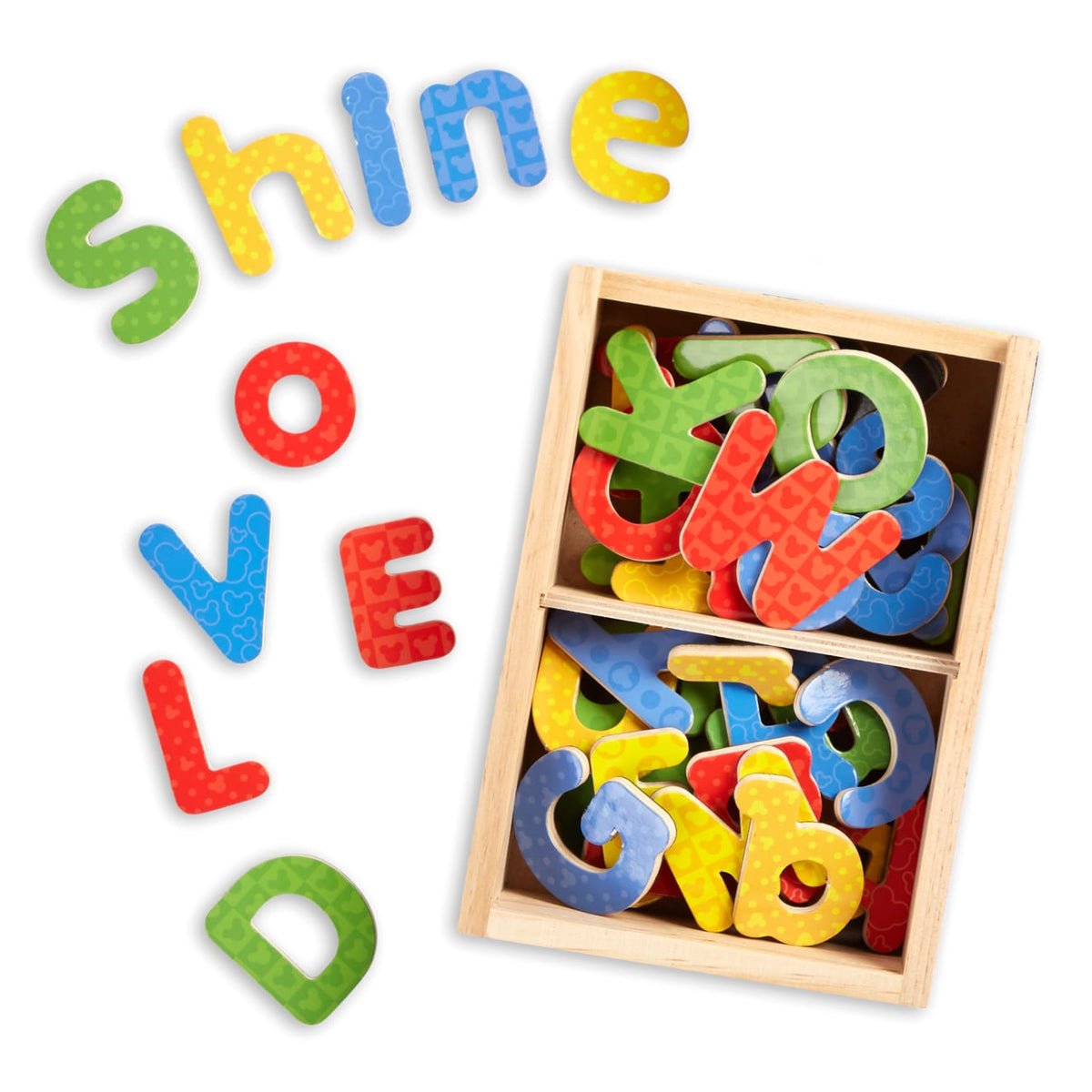 Disney Mickey & Friends Wooden Alphabet Magnets T5