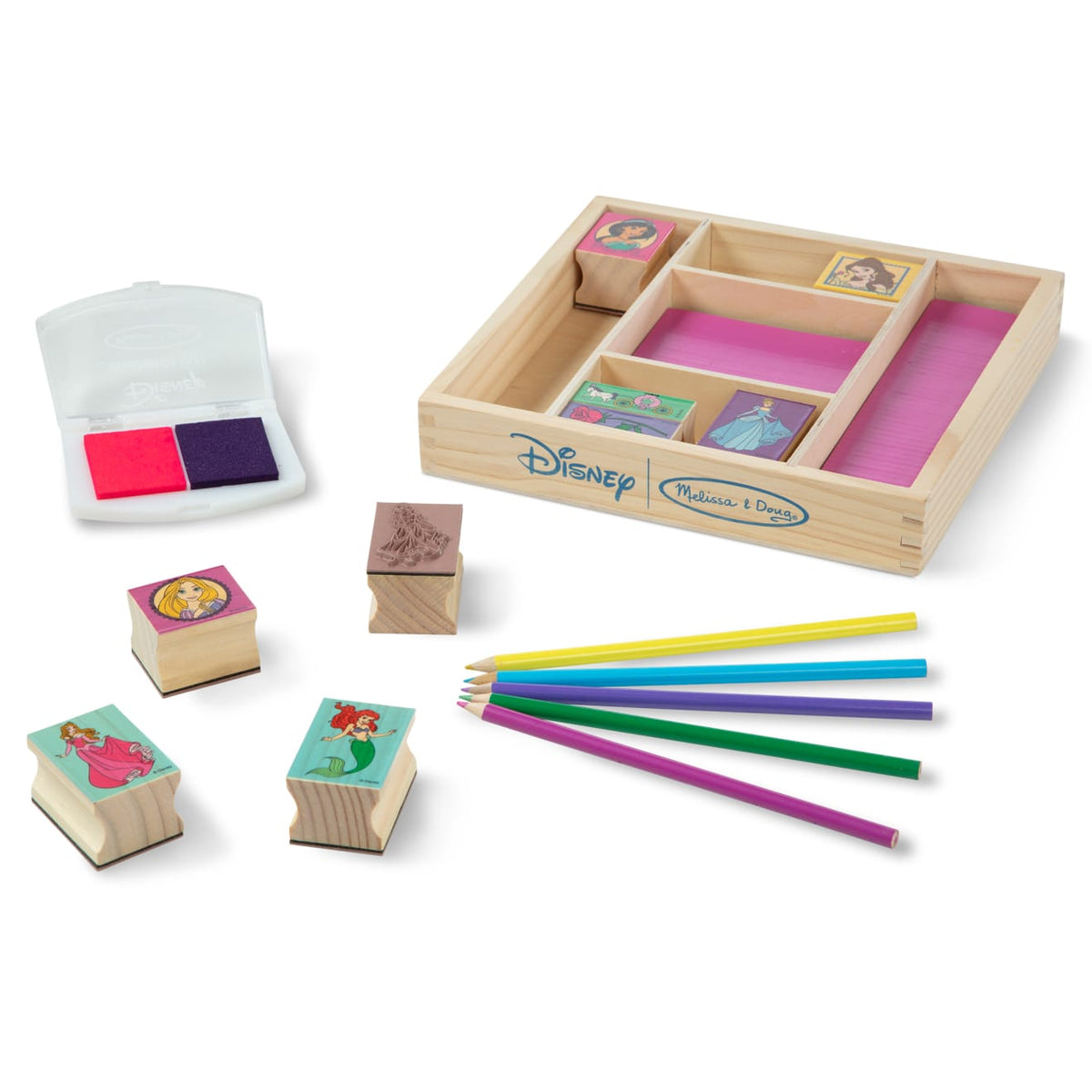 Disney Princess Wooden Stamp Set O0
