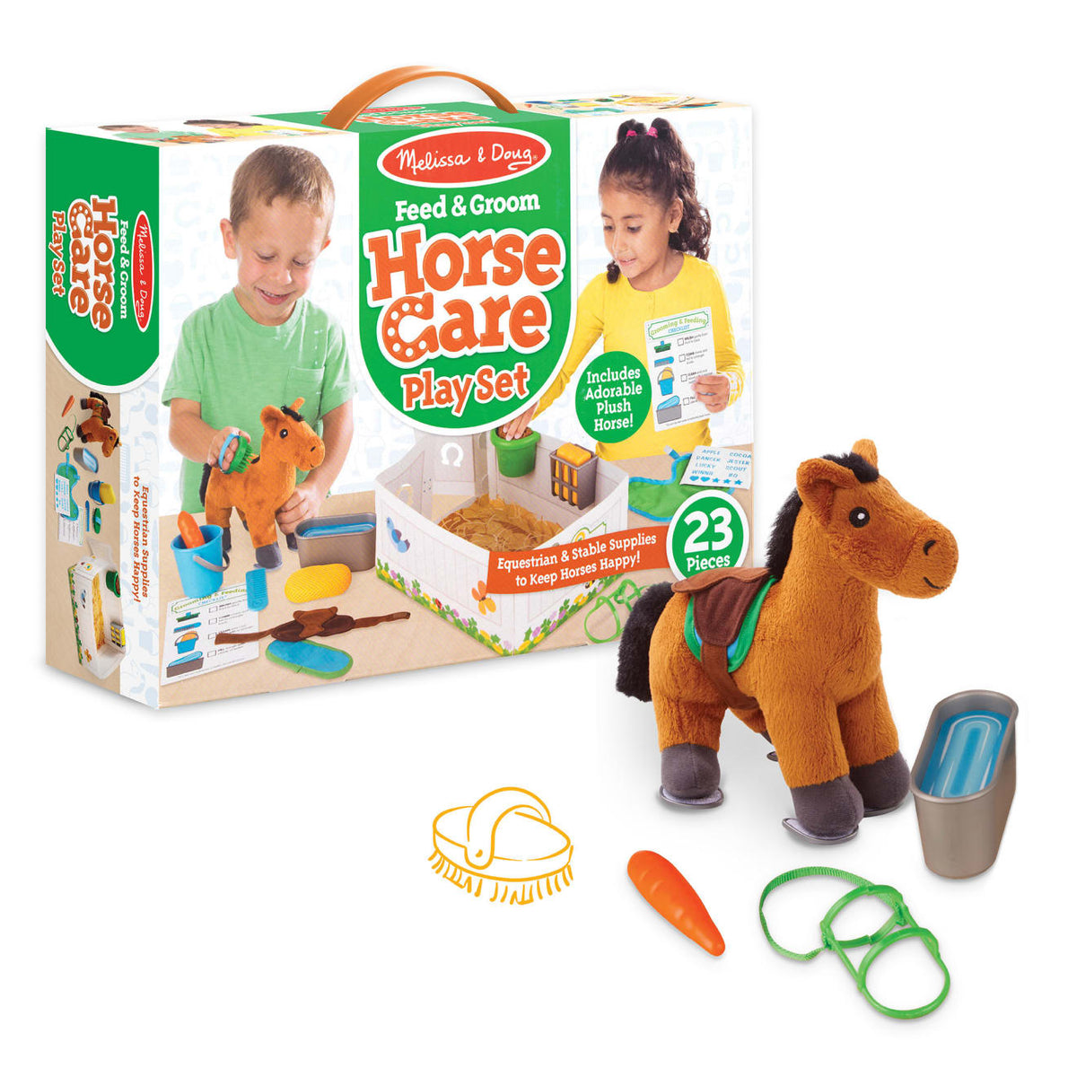 Feed & Groom Horse Care Play Set Y3