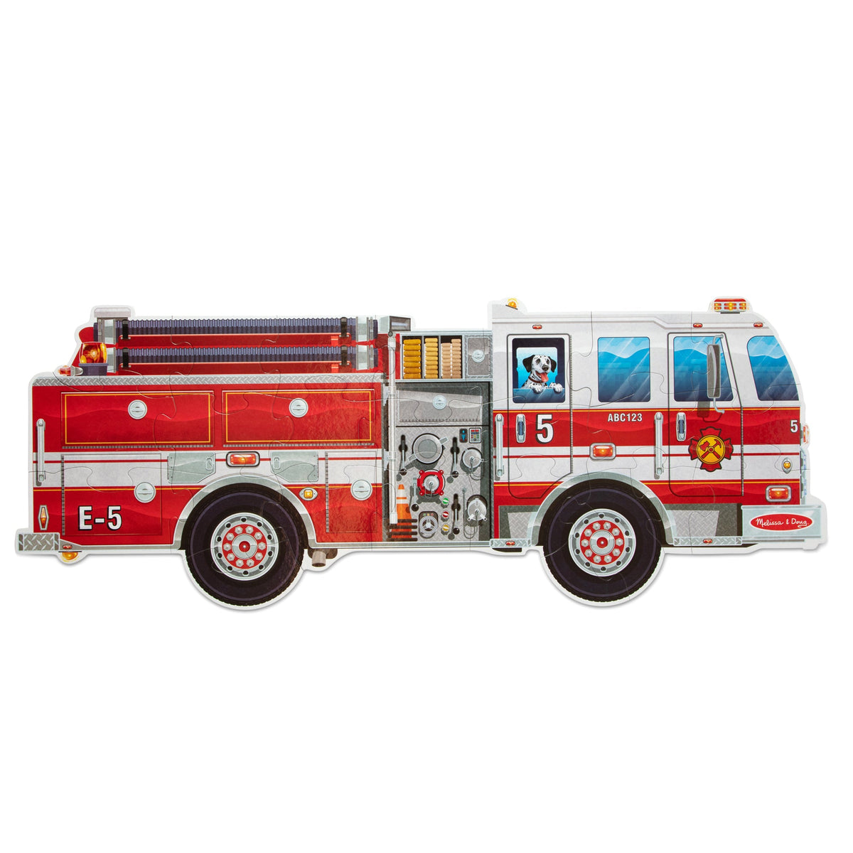 Giant Fire Truck Floor Puzzle - 24 Pieces R1