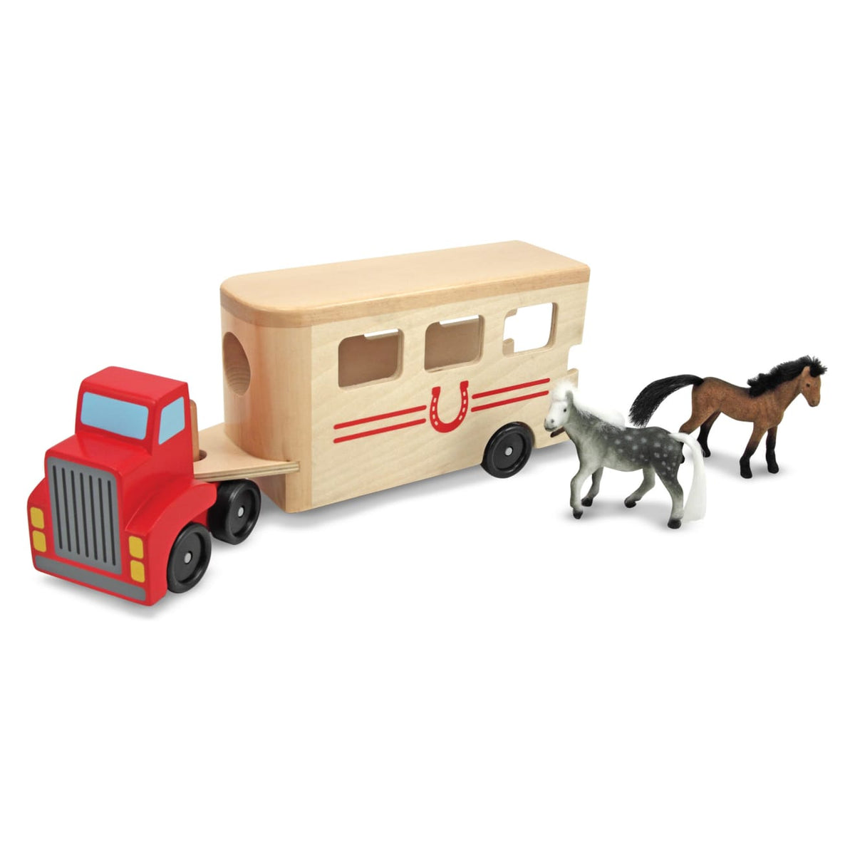Horse Carrier Wooden Vehicles Play Set B6