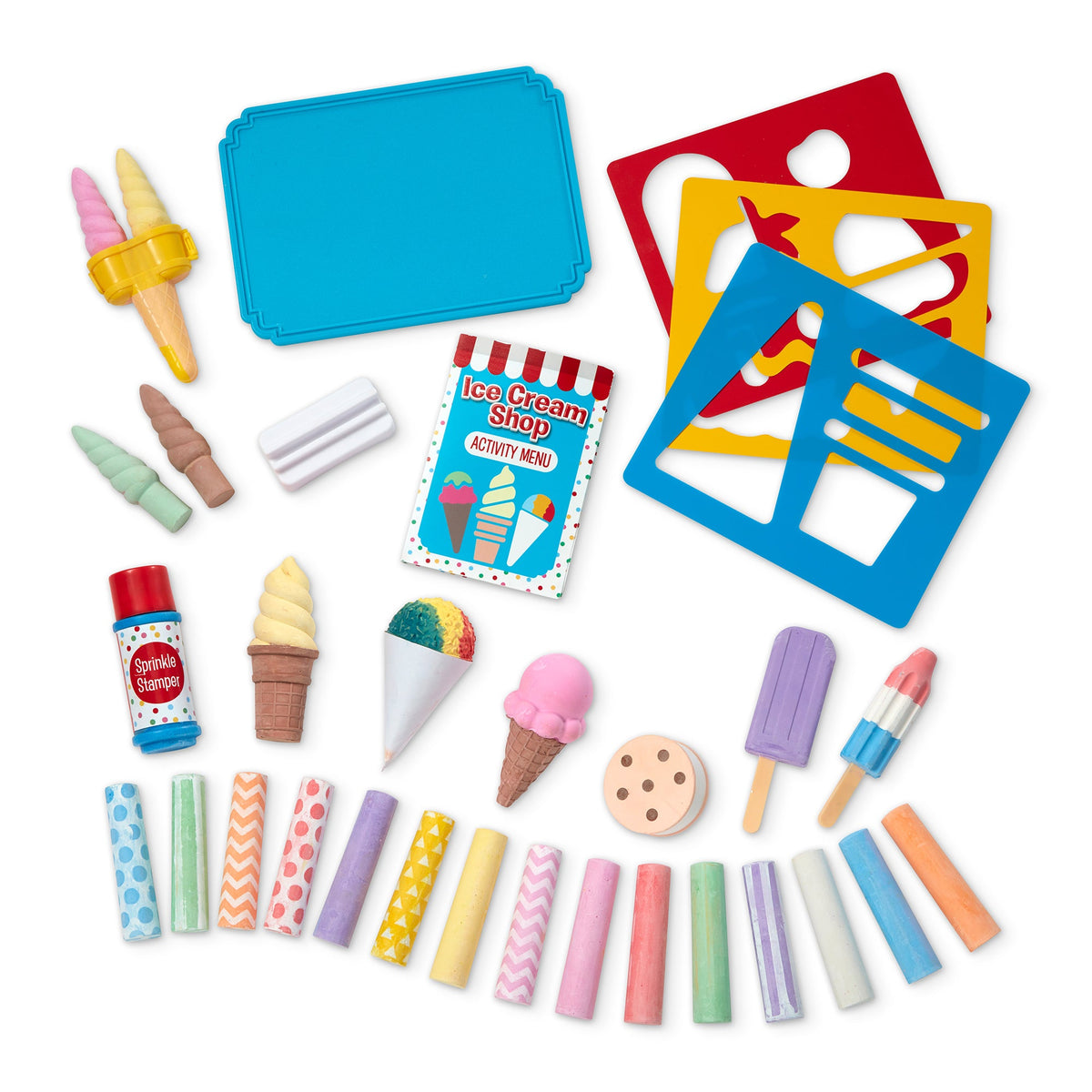 Ice Cream Shop Chalk Play Set Z1