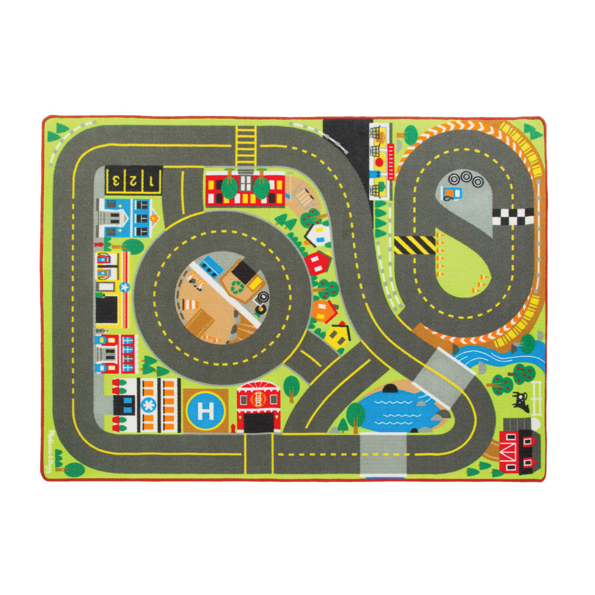 Jumbo Roadway Activity Rug D1