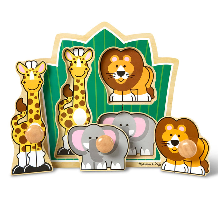 Jungle Friends Jumbo Knob Puzzle - 3 Pieces B6