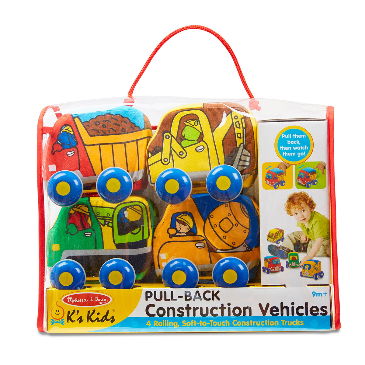 K's Kids Pull-Back Construction Vehicles D9
