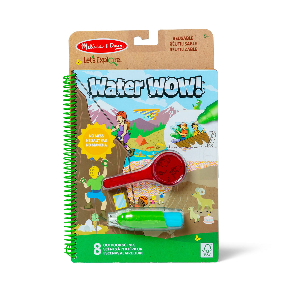 Let’s Explore Water Wow! Outdoor Adventure Deluxe Water-Reveal Pad C8