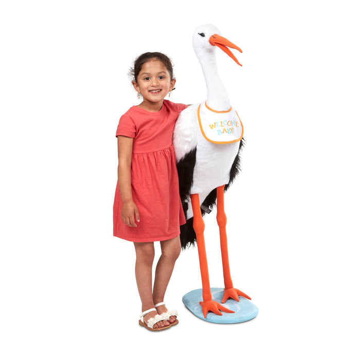 Lifelike Plush Stork J8