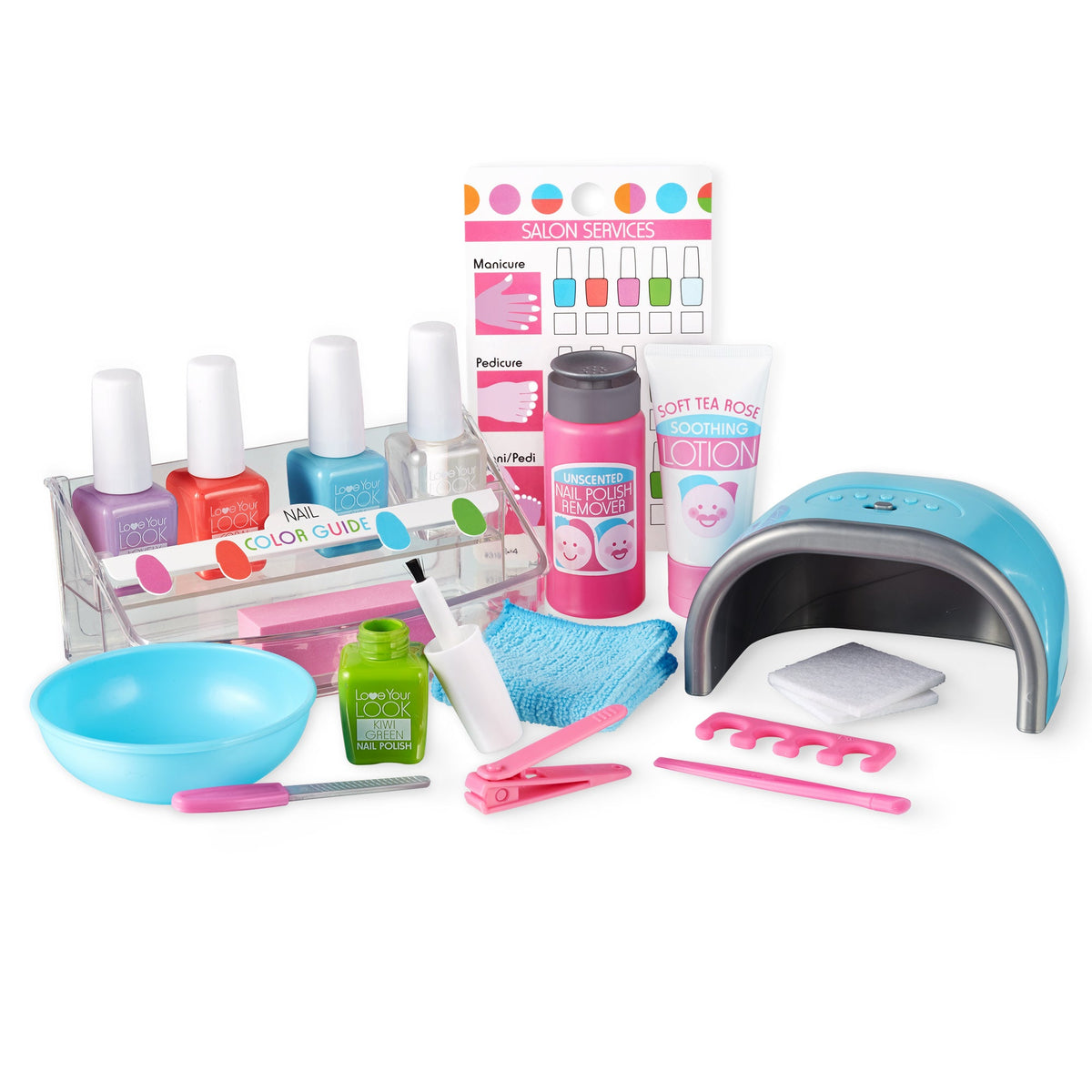 Love Your Look Pretend Nail Care Play Set (Mess-Free - No Real Cosmetics) L6