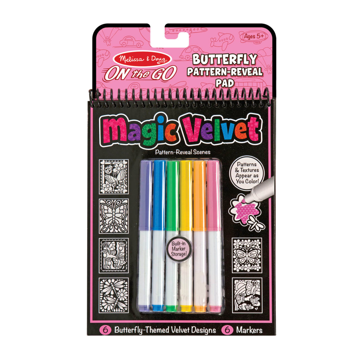 Magic Velvet Butterfly Scenes - On the Go Travel Activity X5
