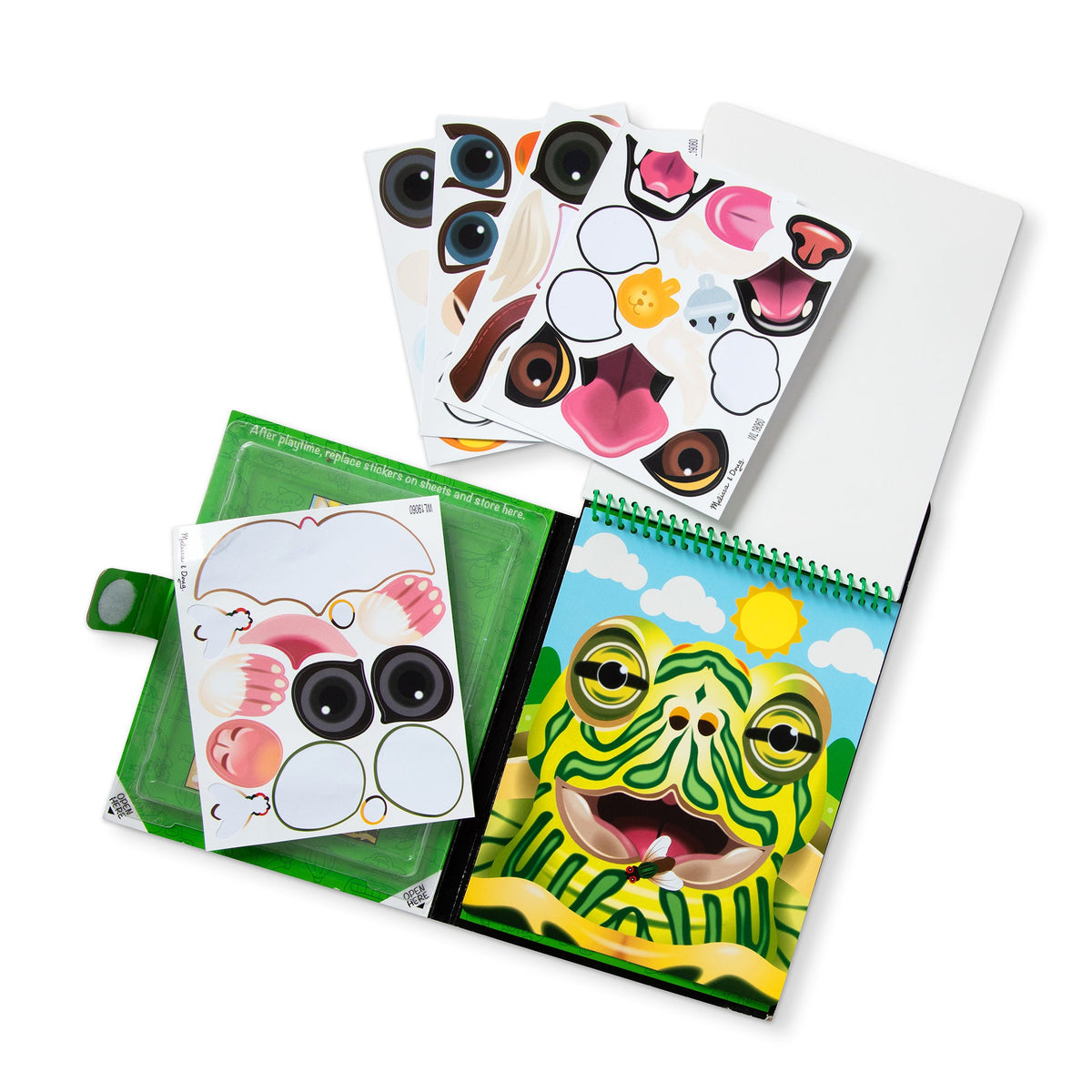 Make-a-Face – Pets Reusable Sticker Pad – On the Go Travel Activity U8