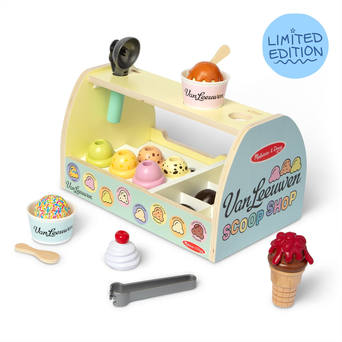 Melissa & Doug x Van Leeuwen Wooden Ice Cream Counter F3