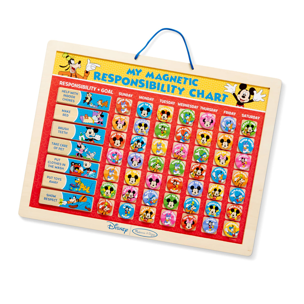 Mickey Mouse My Magnetic Responsibility Chart S0