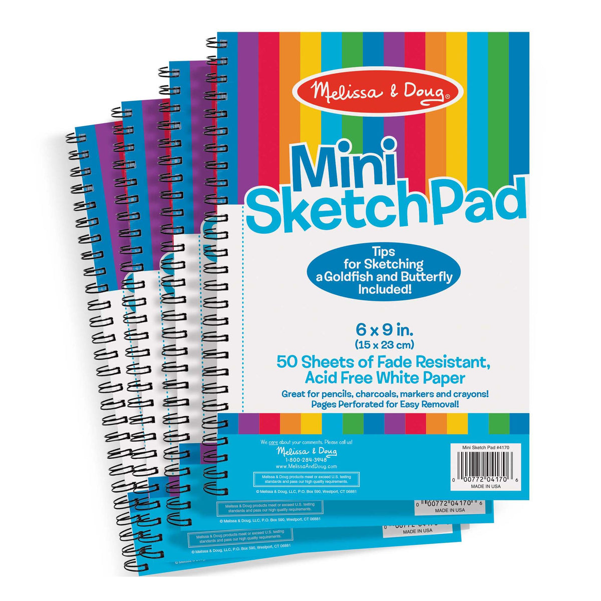 Mini Sketch Pad 4-Pack J8