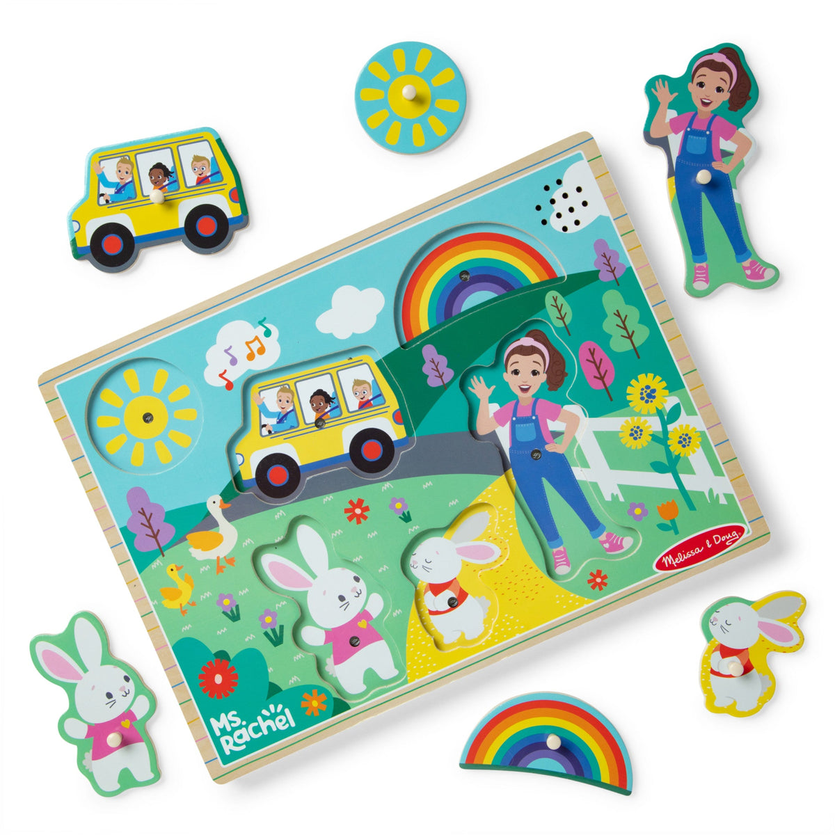 Ms. Rachel™ Wooden Song Puzzle – 6 Pieces Q0