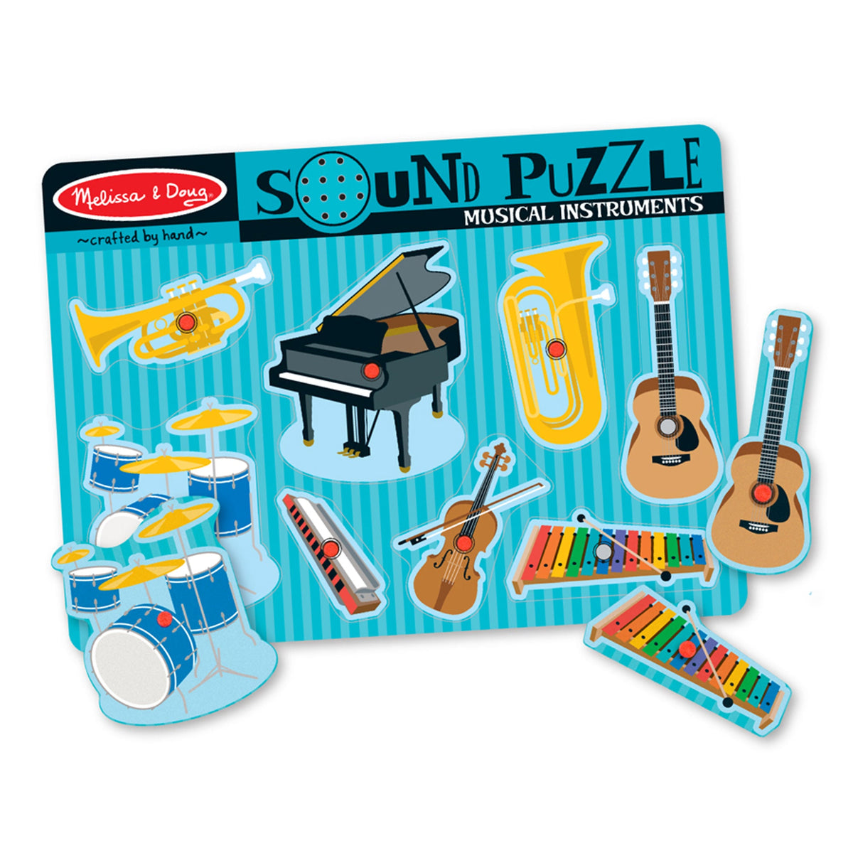 Musical Instruments Sound Puzzle - 8 Pieces N3