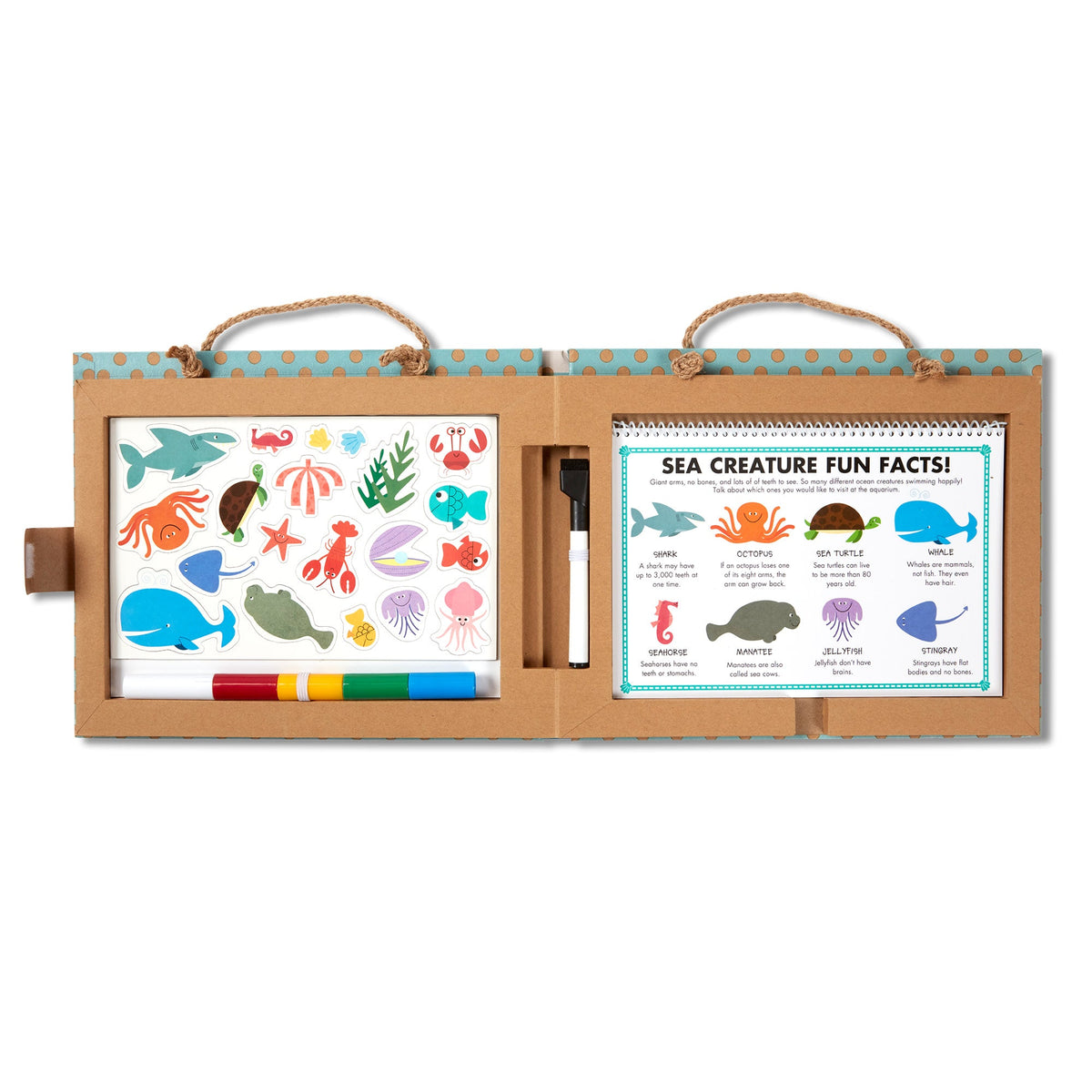 Natural Play: Play, Draw, Create Reusable Drawing & Magnet Kit – Ocean E0