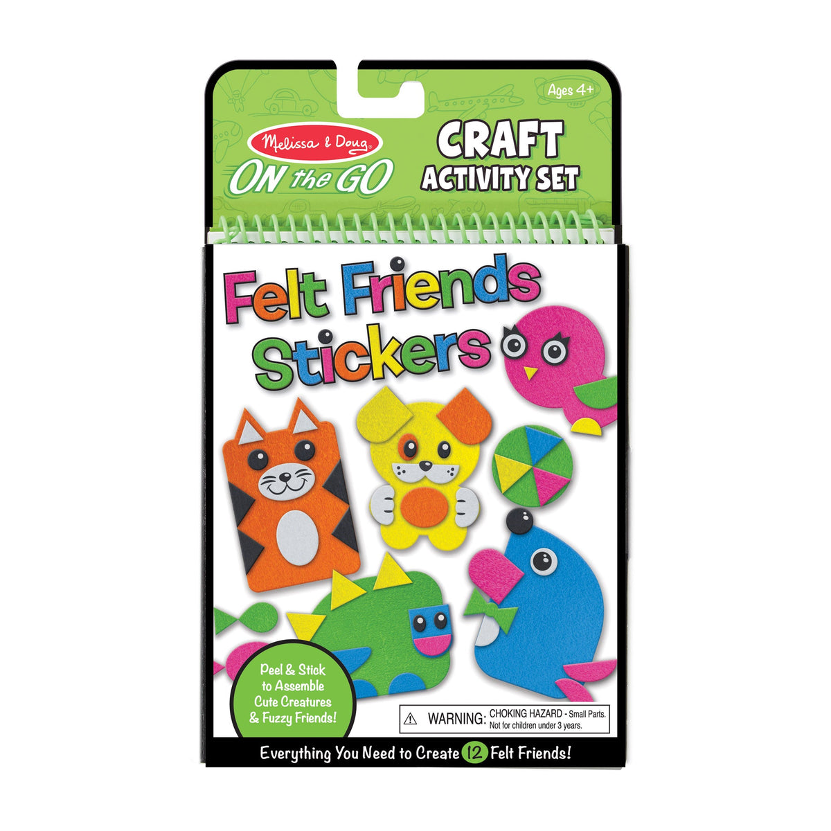 On-the-Go Felt Friends Stickers Craft Activity Set I6