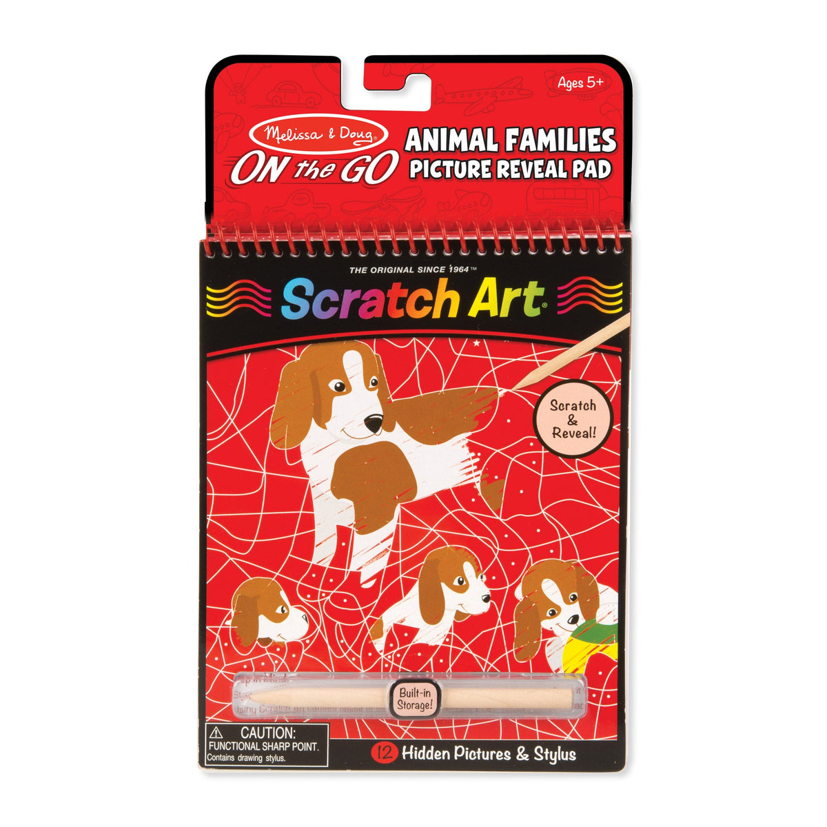 On the Go Scratch Art Color Reveal Pad - Animal Families M4