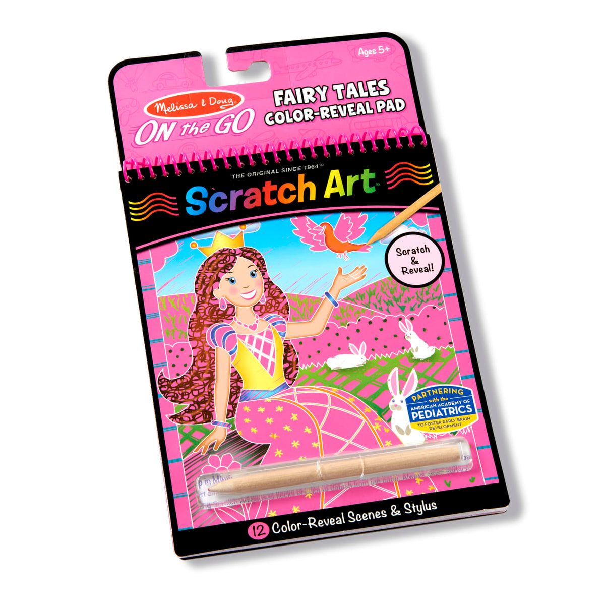 On the Go Scratch Art Color Reveal Pad - Fairy Tales C2
