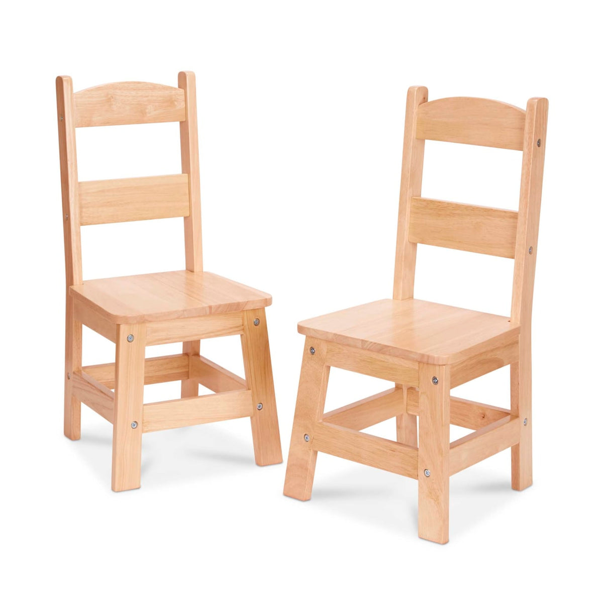 Pair of Solid Wood Chairs 2-Piece Set P3