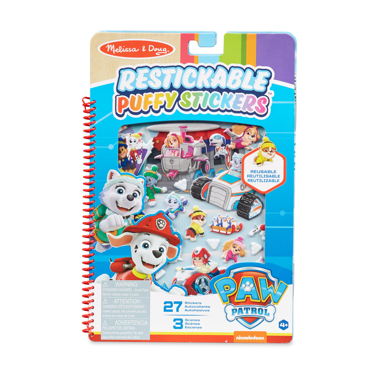 PAW Patrol Restickable Puffy Stickers -  Jake's Mountain H1