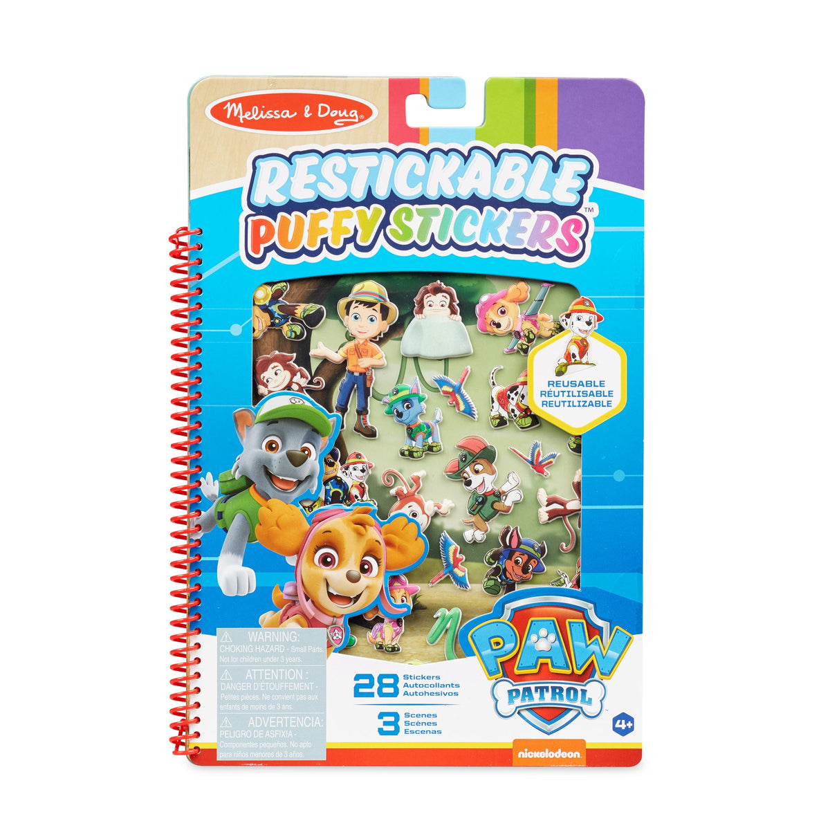PAW Patrol Restickable Puffy Stickers - Jungle G1