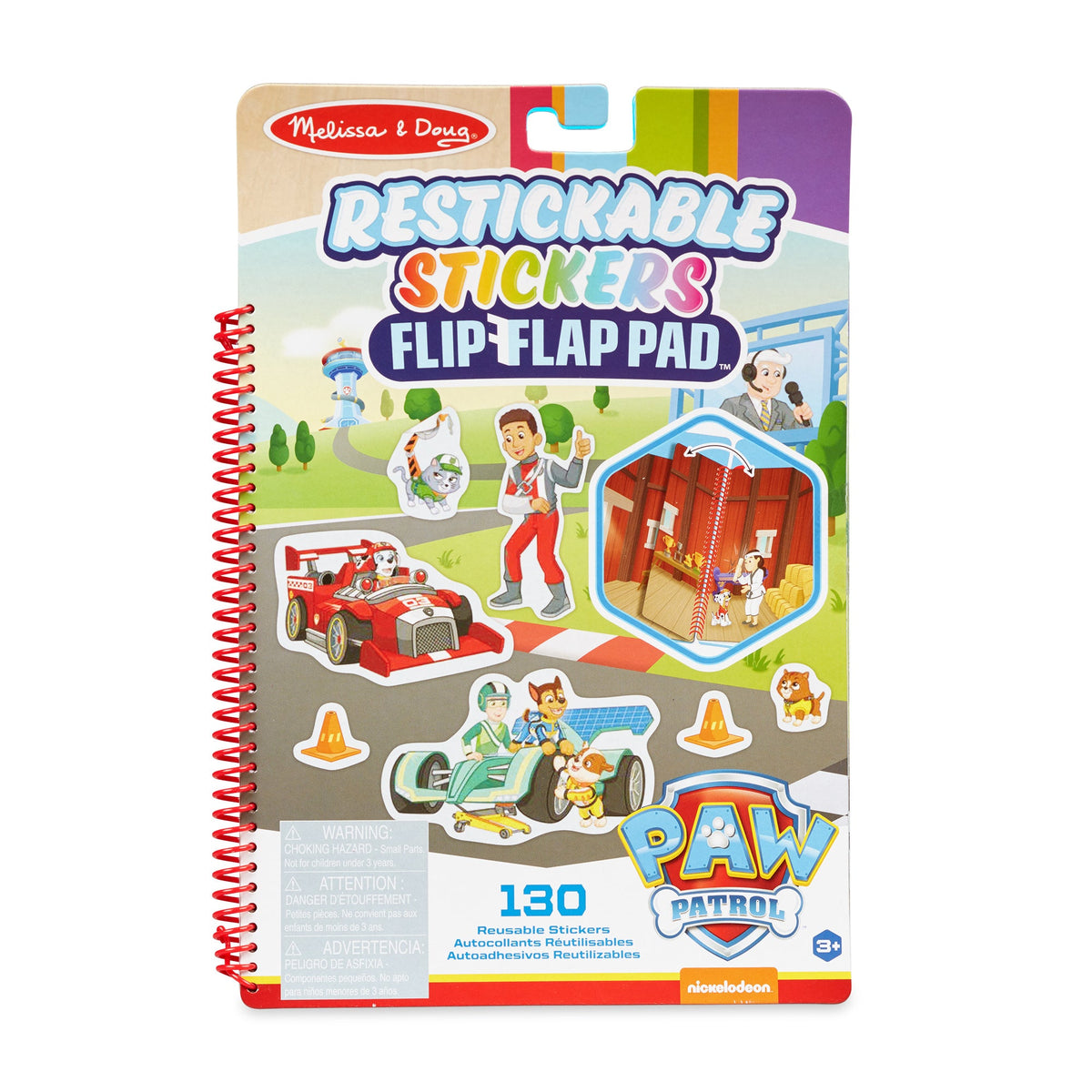 PAW Patrol Restickable Stickers Flip-Flap Pad - Classic Missions E7