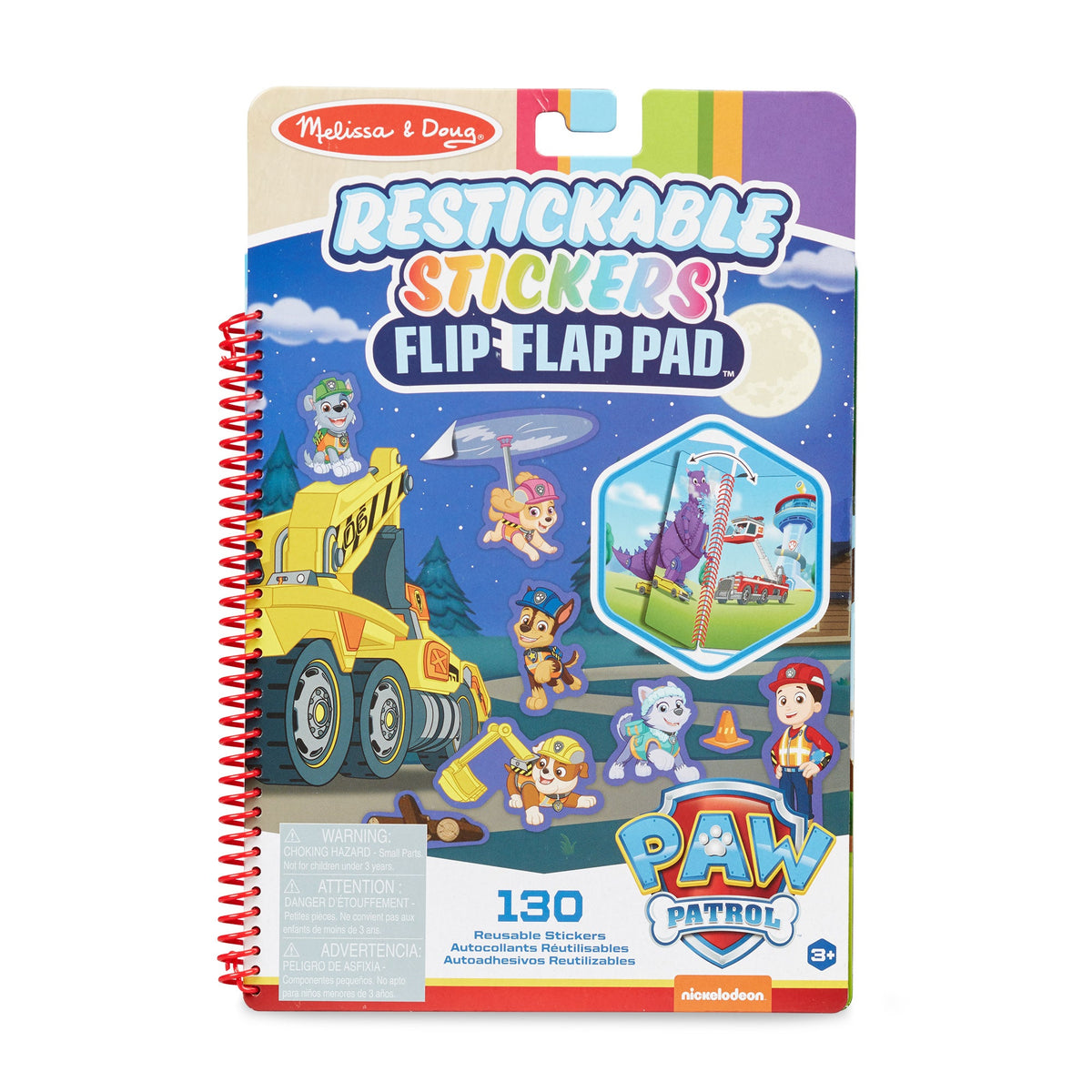 PAW Patrol Restickable Stickers Flip-Flap Pad - Ultimate Rescue O5