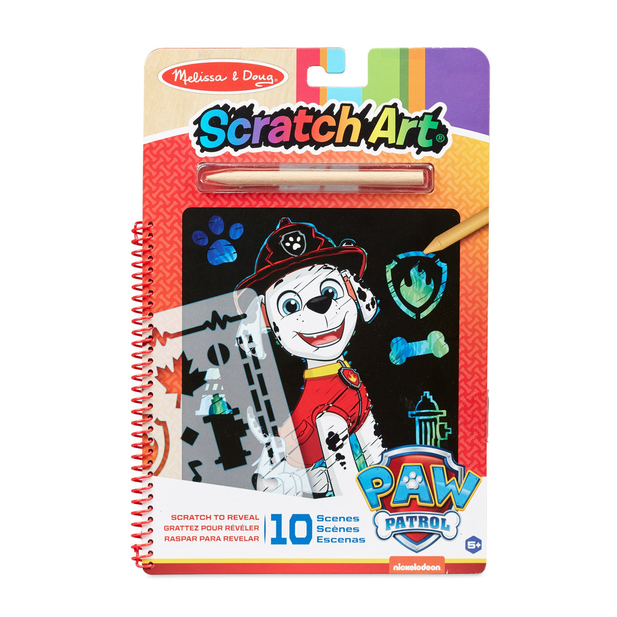 PAW Patrol Scratch Art Pad - Marshall B9