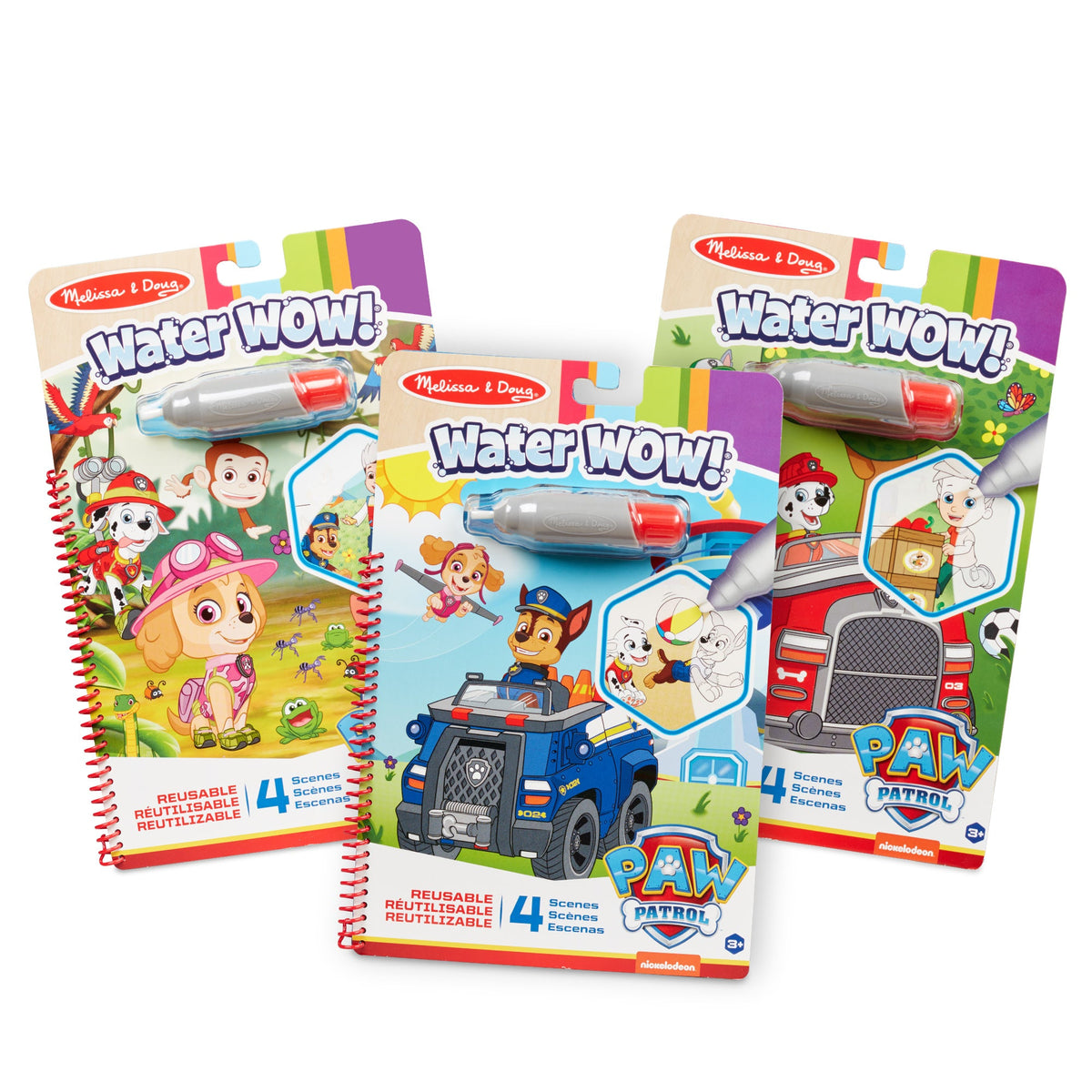 PAW Patrol Water Wow! 3-Pack - Skye, Chase, Marshall Water Reveal Pads I3