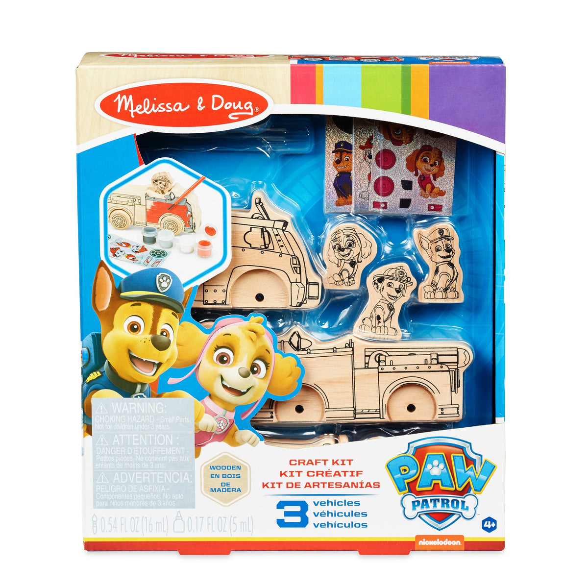 PAW Patrol Wooden Craft Kit - Vehicles C7