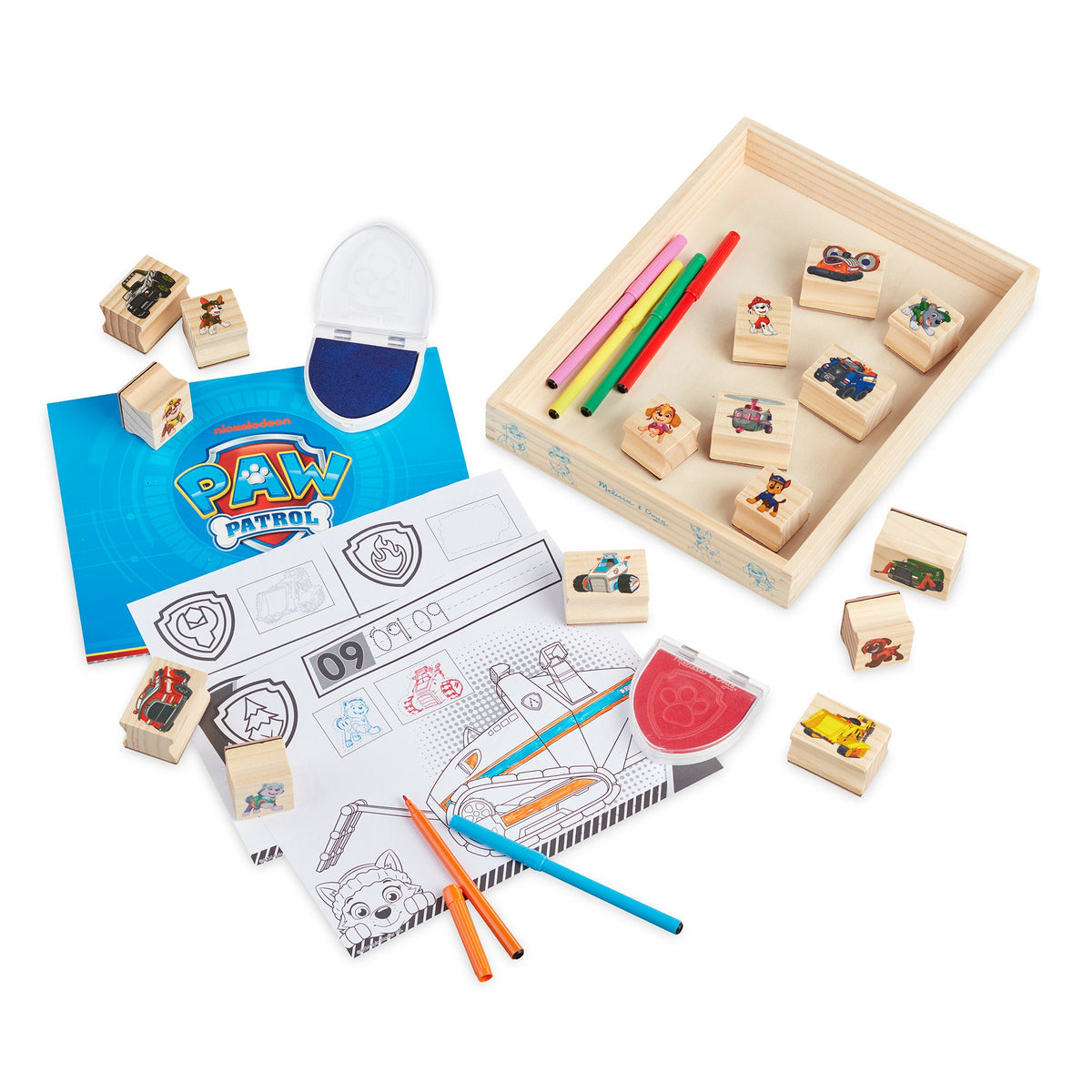 PAW Patrol Wooden Stamps Activity Set M3