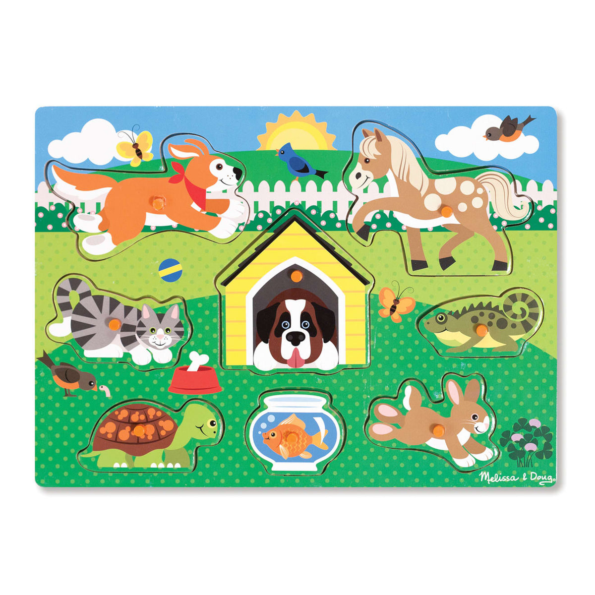 Pets Peg Puzzle - 8 Pieces S0