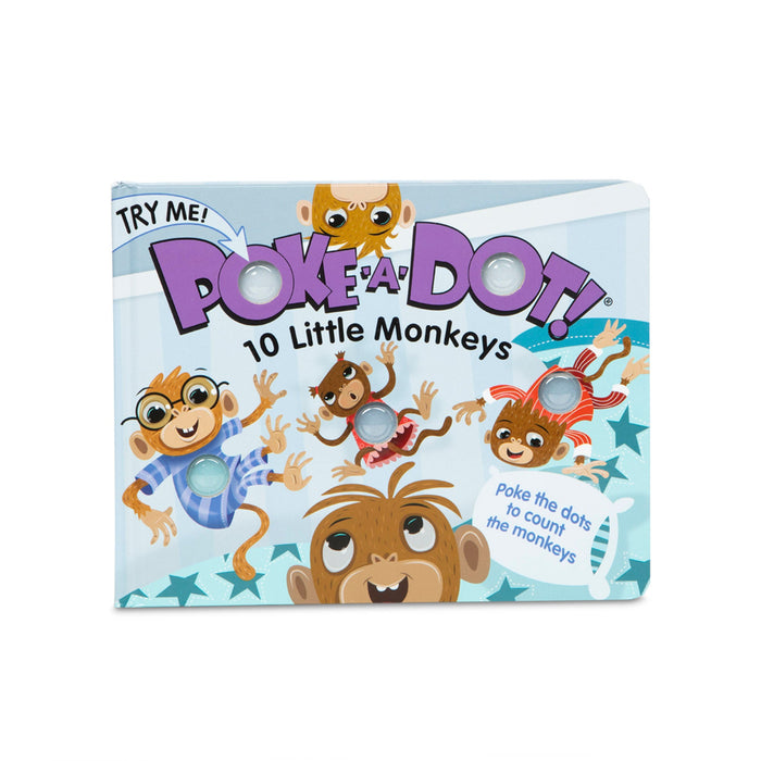 Poke-a-Dot: 10 Little Monkeys Board Book M4