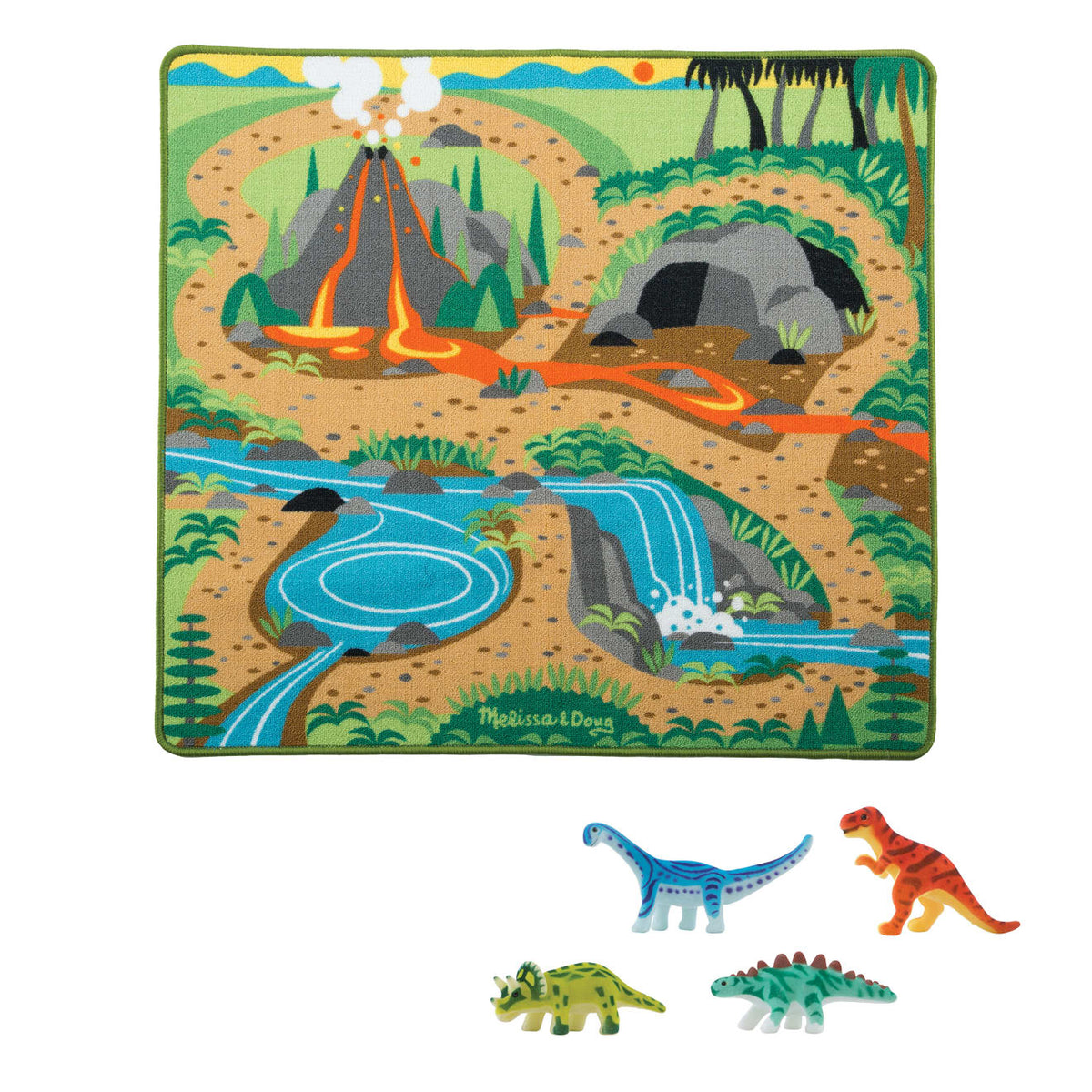 Prehistoric Playground Dinosaur Rug O6