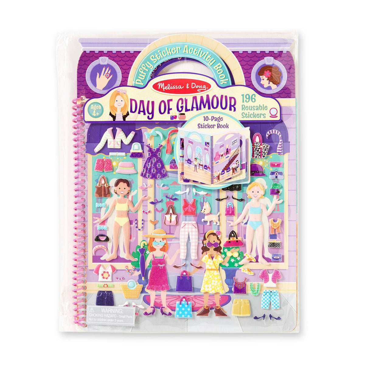 Puffy Sticker Activity Book - Day of Glamour P9
